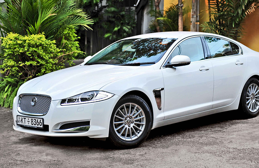 Jaguar XF 3.0 V6 luxury car at Malkey Rent A Car Colombo