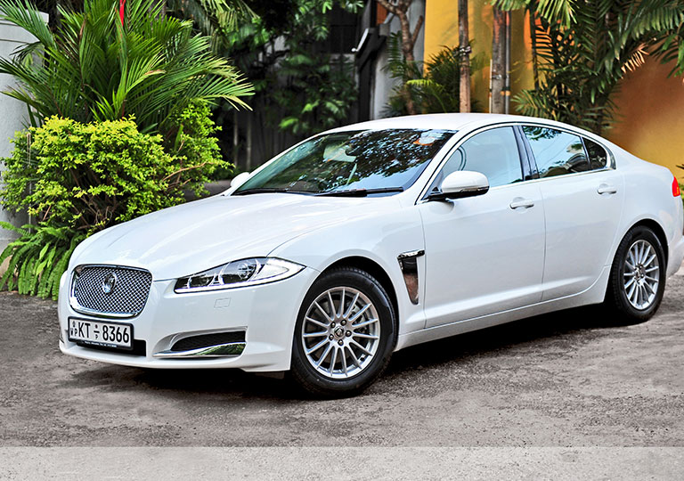 Jaguar XF luxury car for hire at Malkey Rent A Car Colombo