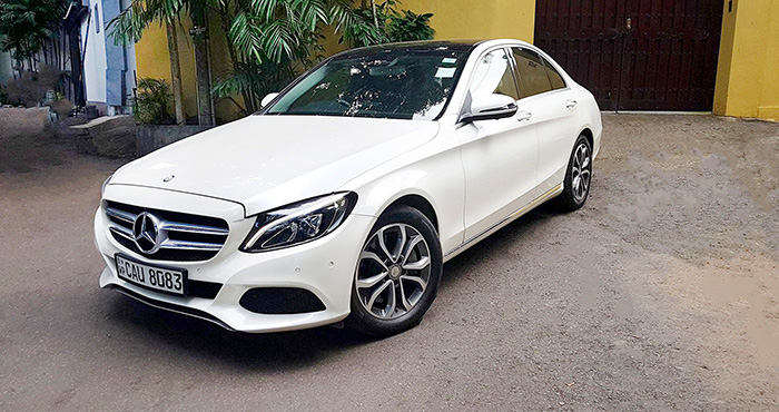 Mercedes Benz C350e luxury car for hire at Malkey Rent A Car Colombo