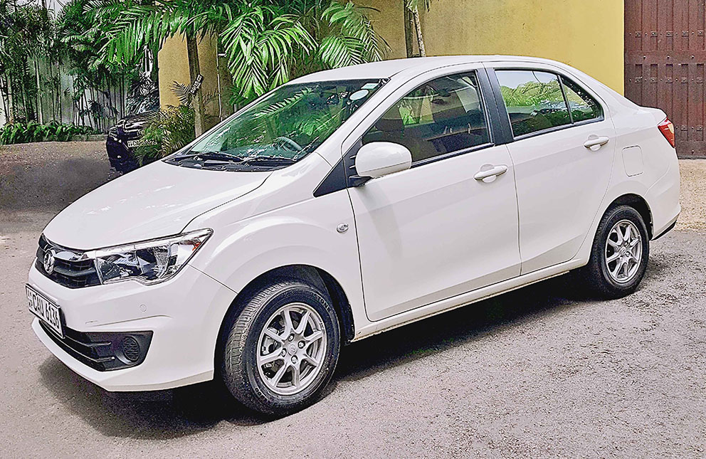 Perodua Bezza Prime sedan at Malkey Rent A Car Colombo