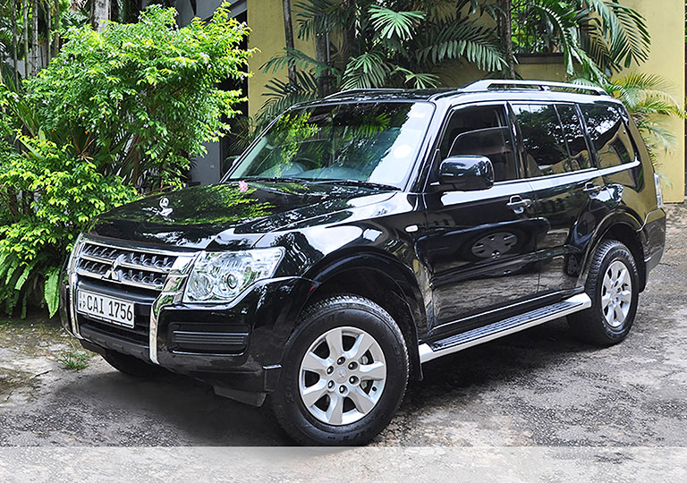 Mitsubishi Montero 4WD for hire at Malkey Rent A Car Colombo