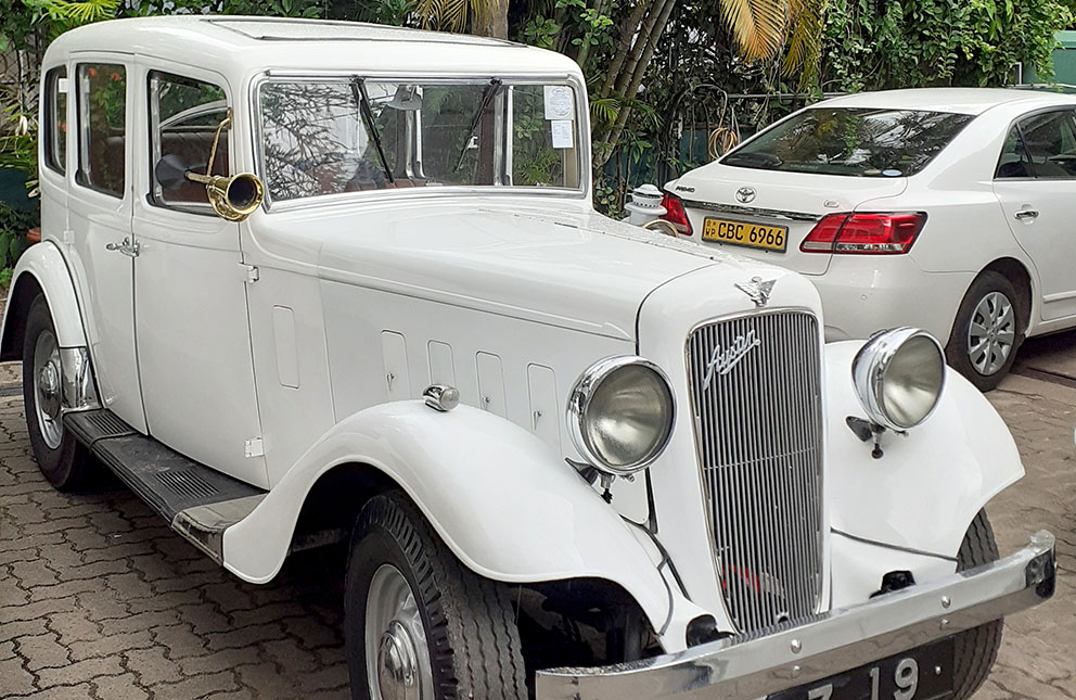 Austin Ascot Saloon 1936 at Malkey Rent A Car Colombo