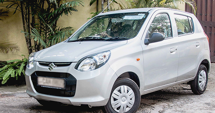 Suzuki Alto K10 for rent at Malkey Rent A Car Colombo