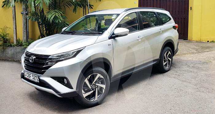 Toyota Rush 7 seater SUV for hire at Malkey Rent A Car Colombo