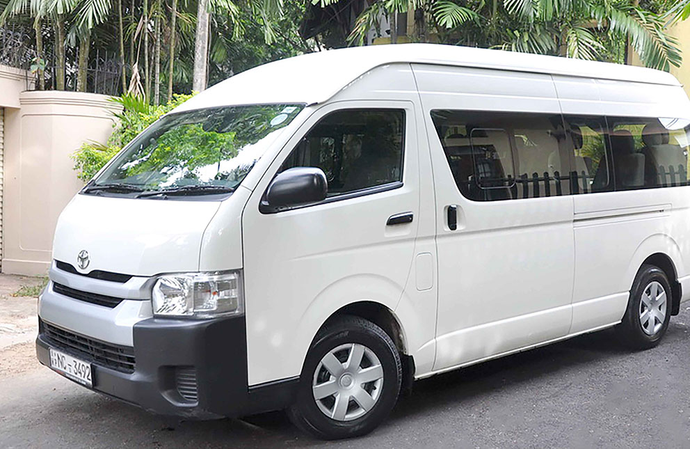 Toyota Hiace 15 seater at Malkey Rent A Car Colombo