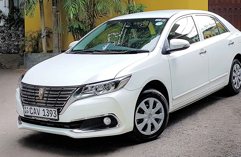 Toyota Premio 2017 vehicle at Malkey Rent A Car Colombo