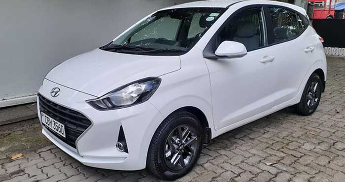 Hyundai Grand i10 for hire at Malkey Rent A Car Colombo