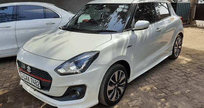 Suzuki Swift hatchback for hire at Malkey Rent A Car Colombo