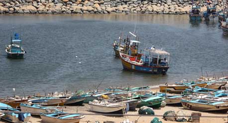 Hambantota coastal town in Sri Lanka