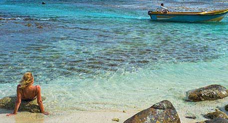 Trincomalee beach in Sri Lanka