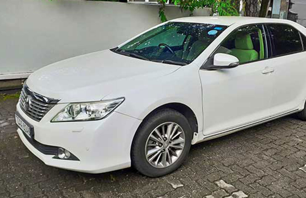 Toyota Camry luxury sedan for hire at Malkey Rent A Car Colombo