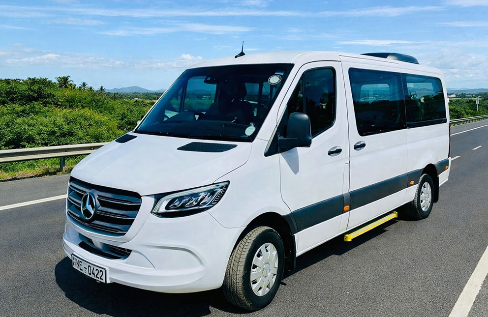 Mercedes Benz Sprinter van at Malkey Rent A Car Colombo