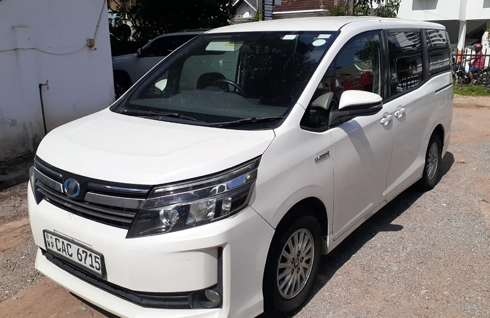 Toyota Voxy passenger van at Malkey Rent A Car Colombo